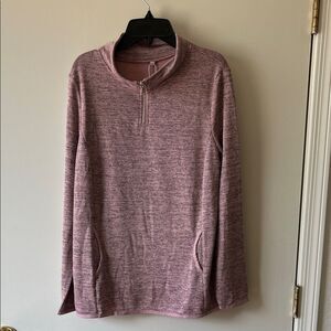 Pink Quarter-Zip Pullover